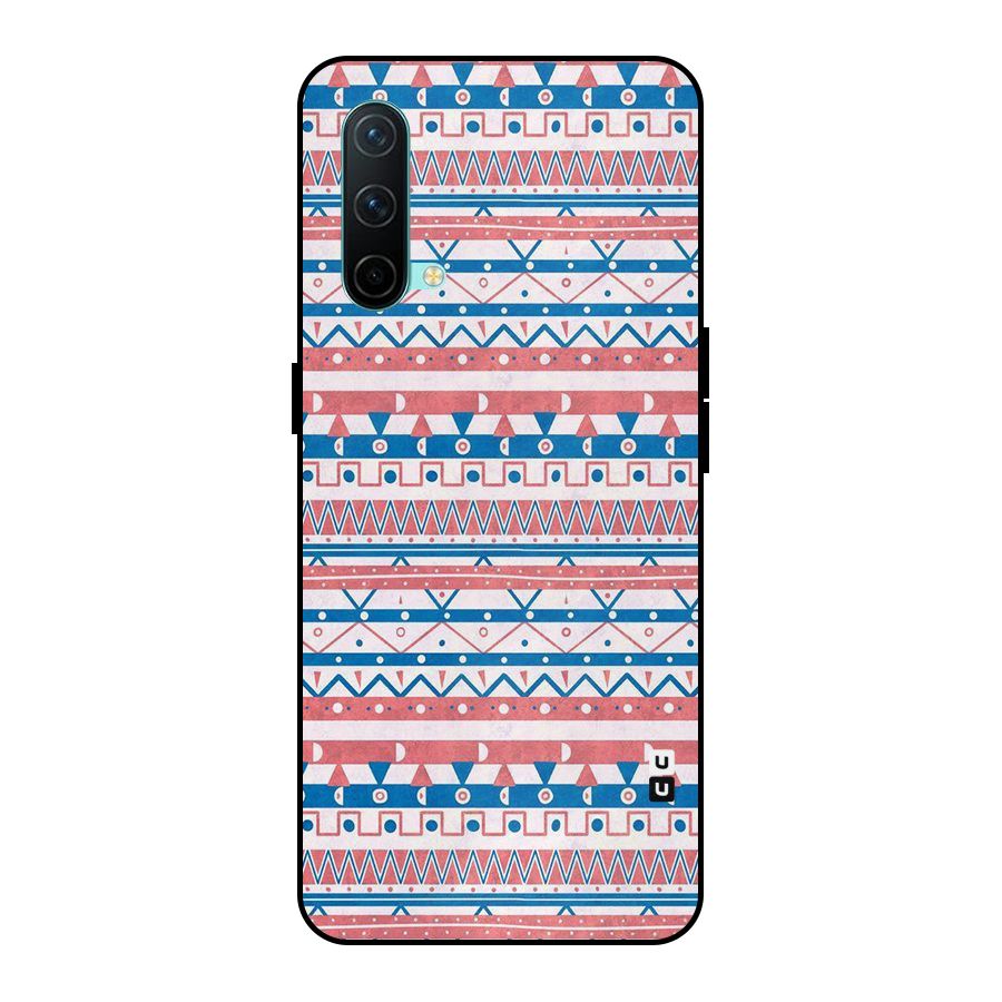 Seamless Ethnic Pattern Metal Back Case for OnePlus Nord CE 5G