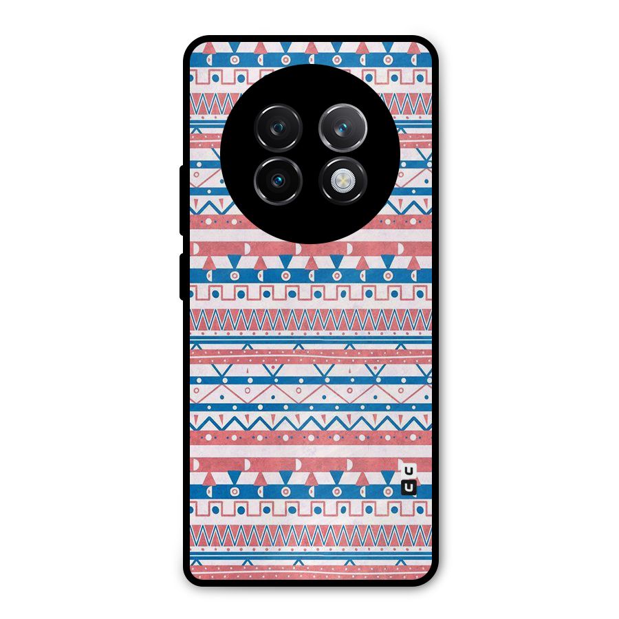 Seamless Ethnic Pattern Metal Back Case for Realme 13 Plus