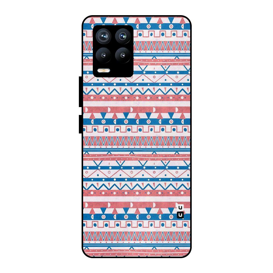 Seamless Ethnic Pattern Metal Back Case for Realme 8 Pro