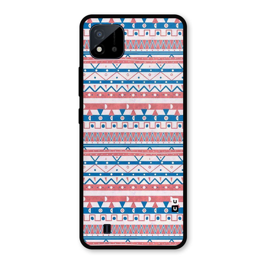 Seamless Ethnic Pattern Metal Back Case for Realme C11 2021
