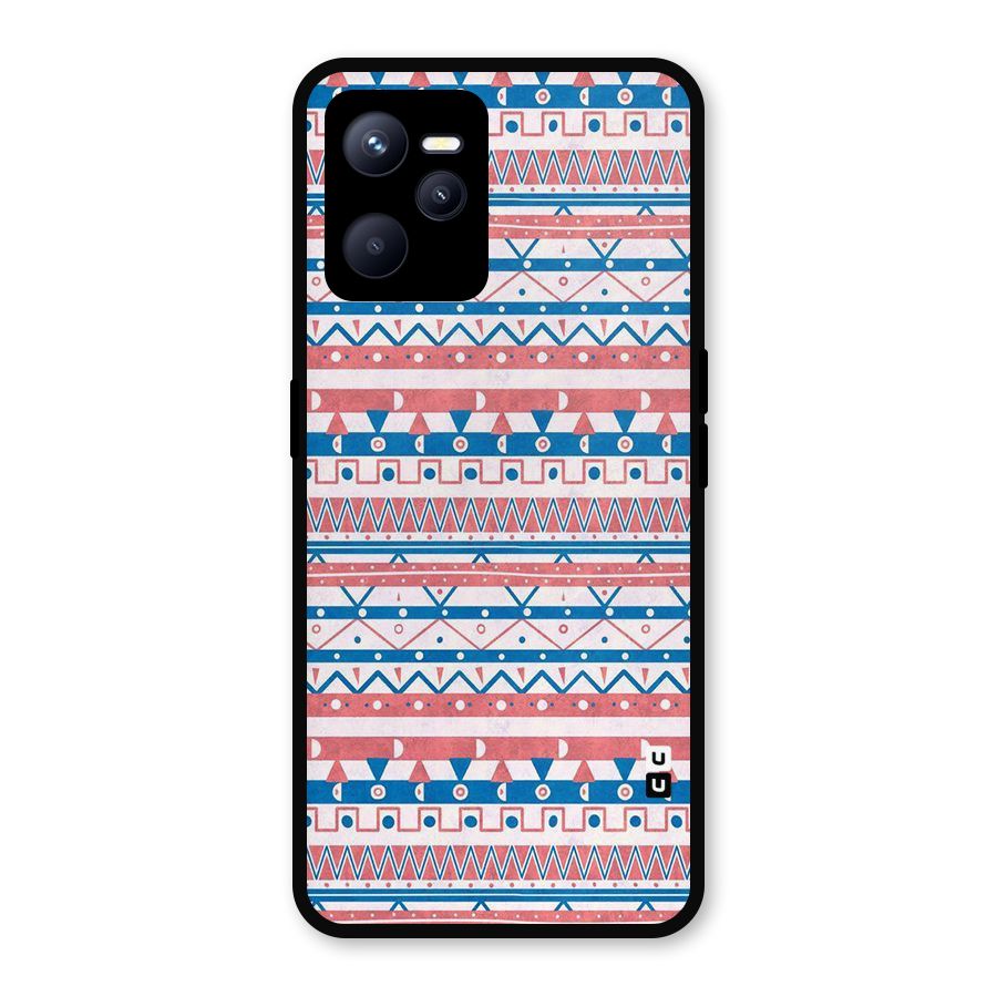 Seamless Ethnic Pattern Metal Back Case for Realme C35