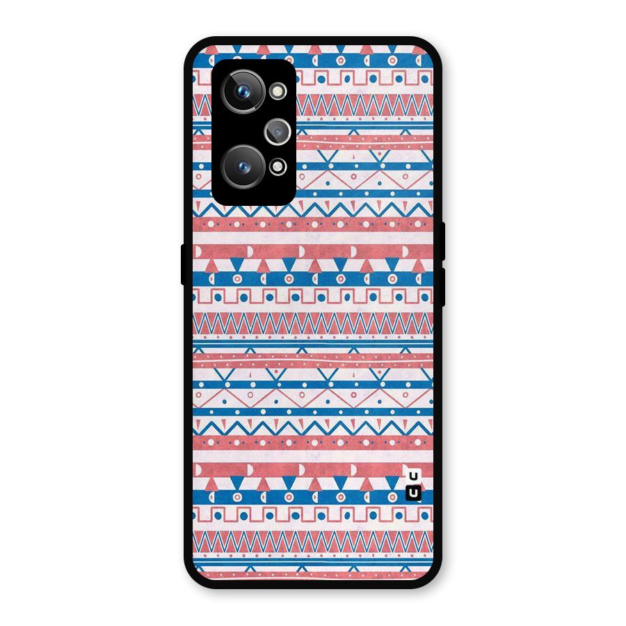 Seamless Ethnic Pattern Metal Back Case for Realme GT 2
