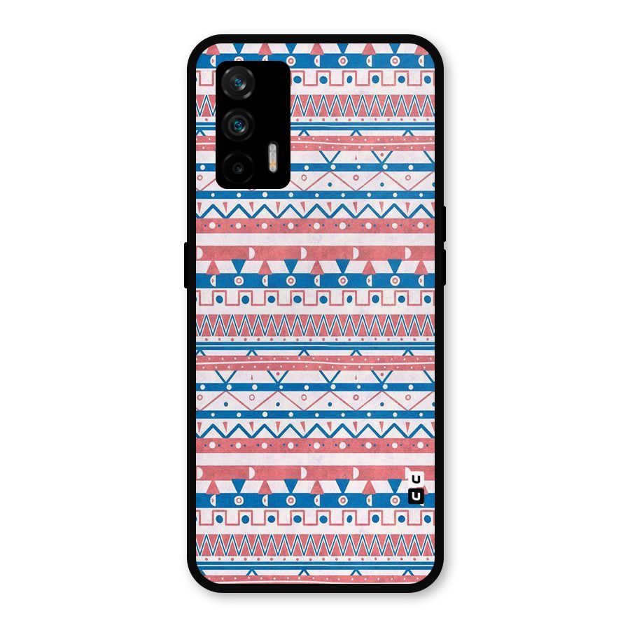 Seamless Ethnic Pattern Metal Back Case for Realme GT 5G