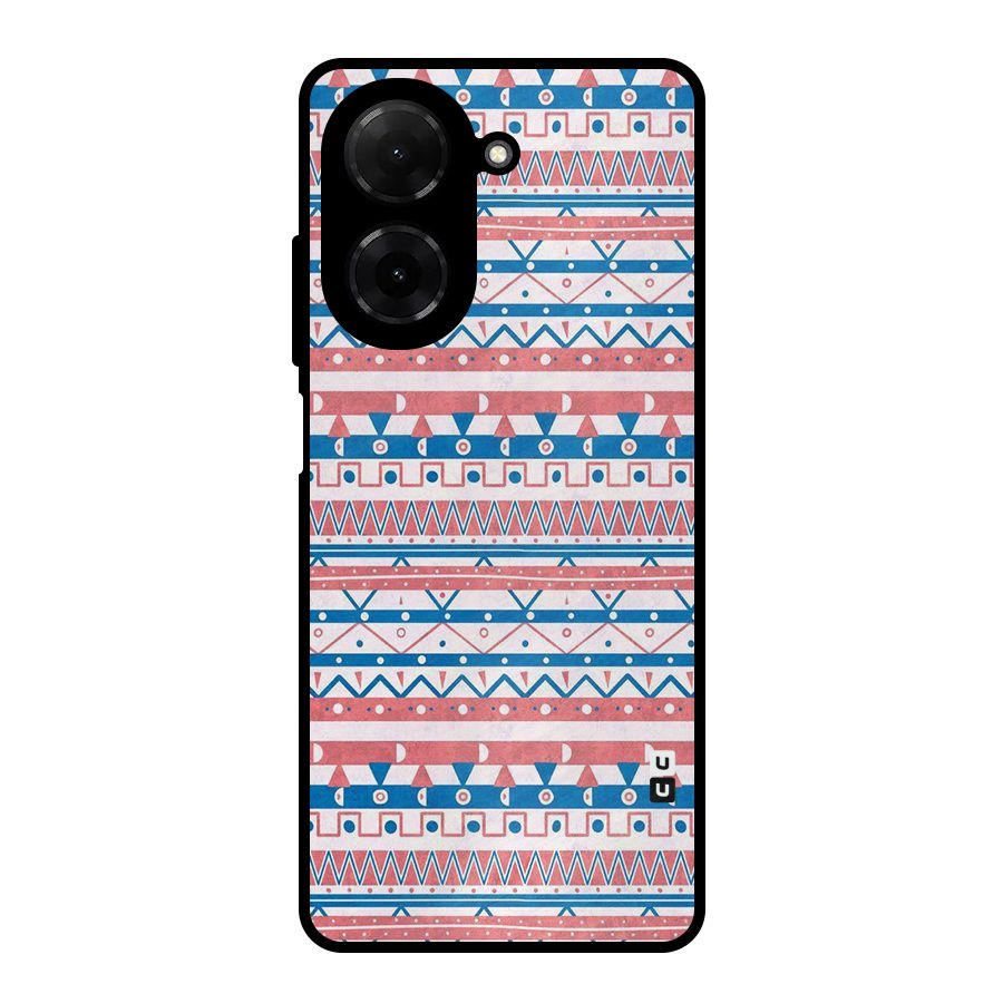 Seamless Ethnic Pattern Metal Back Case for Redmi A5 4G