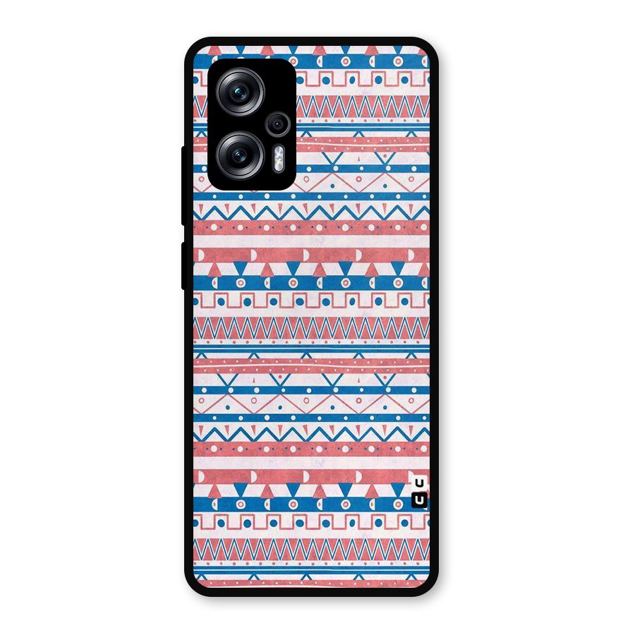 Seamless Ethnic Pattern Metal Back Case for Redmi K50i