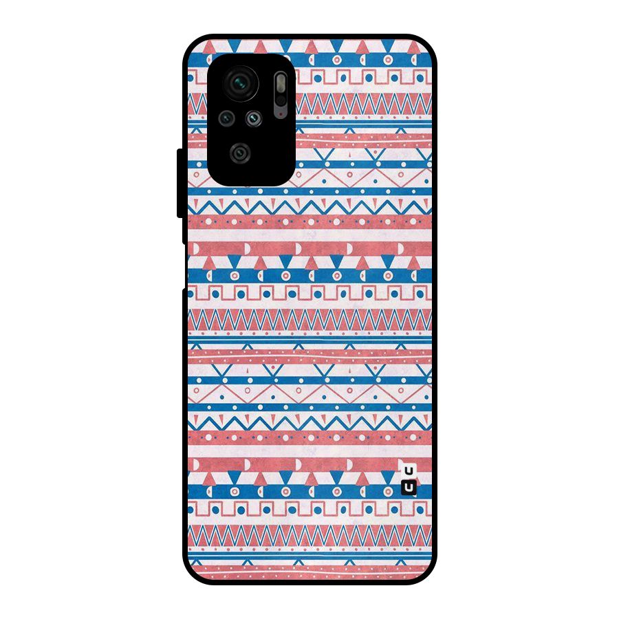 Seamless Ethnic Pattern Metal Back Case for Redmi Note 10S