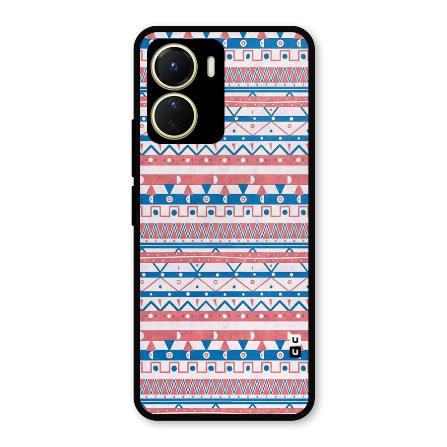 Seamless Ethnic Pattern Metal Back Case for Vivo T2x
