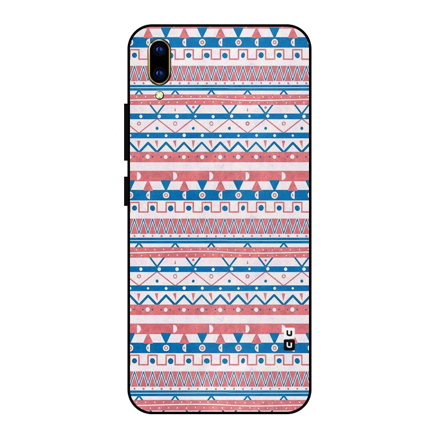 Seamless Ethnic Pattern Metal Back Case for Vivo V11 Pro
