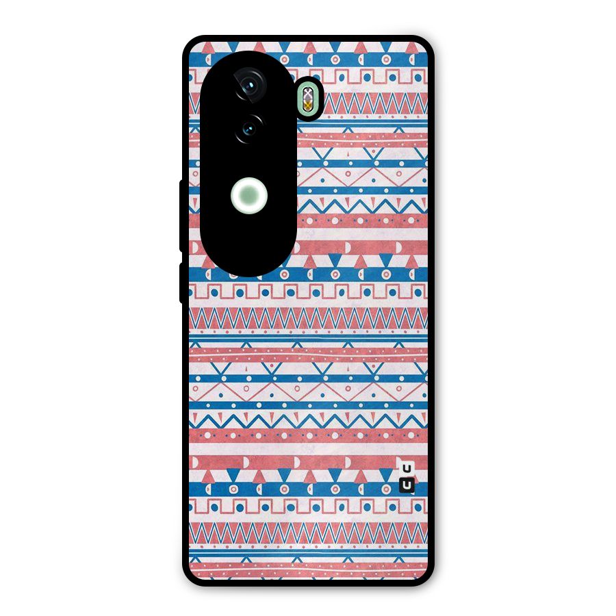 Seamless Ethnic Pattern Metal Back Case for Vivo V40e