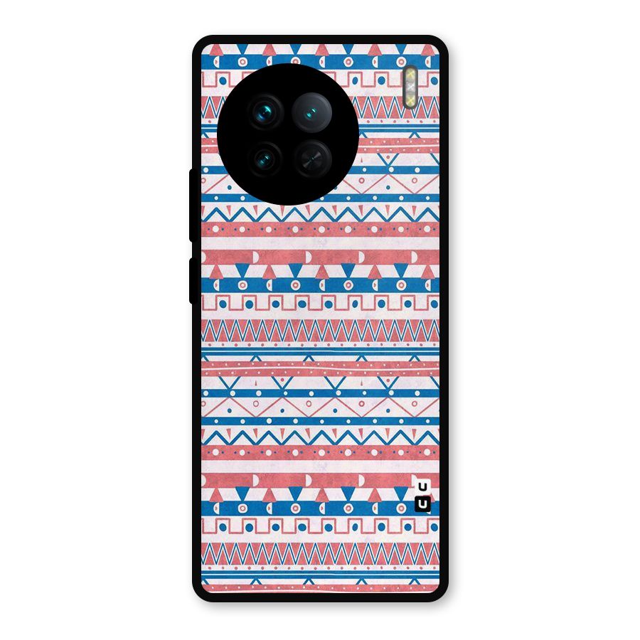 Seamless Ethnic Pattern Metal Back Case for Vivo X90