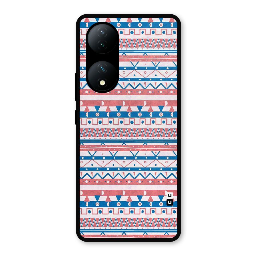 Seamless Ethnic Pattern Metal Back Case for Vivo Y100a