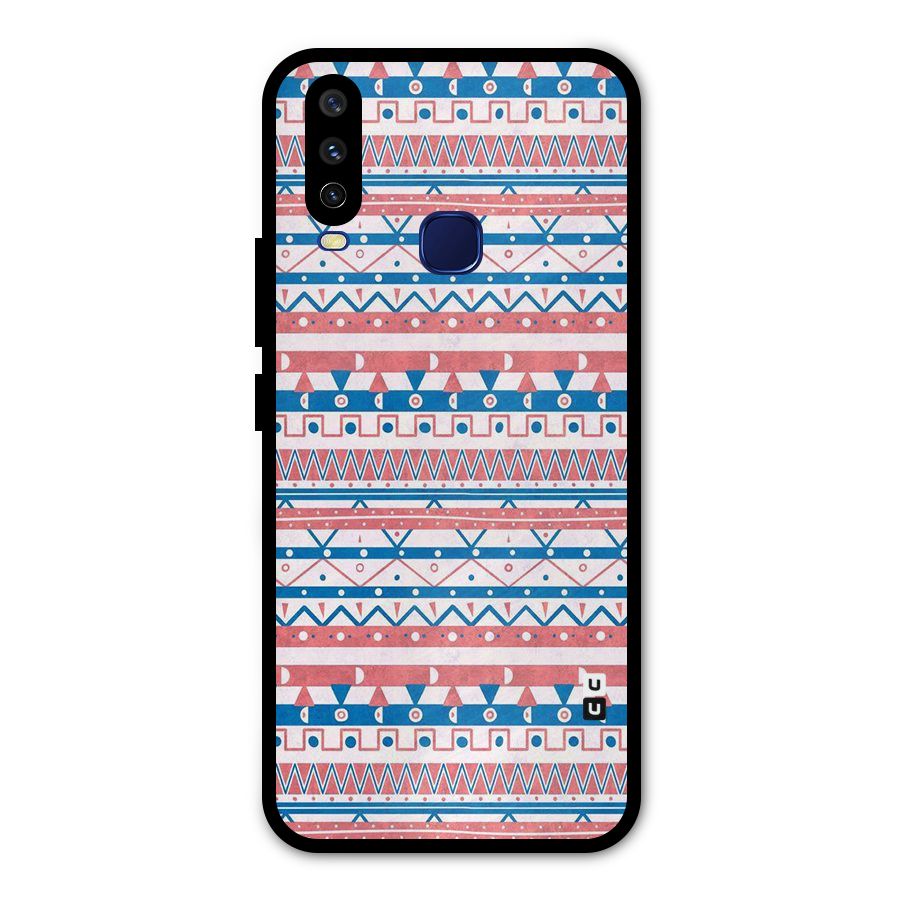 Seamless Ethnic Pattern Metal Back Case for Vivo Y12