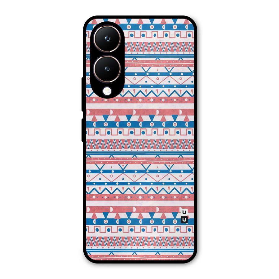 Seamless Ethnic Pattern Metal Back Case for Vivo Y28