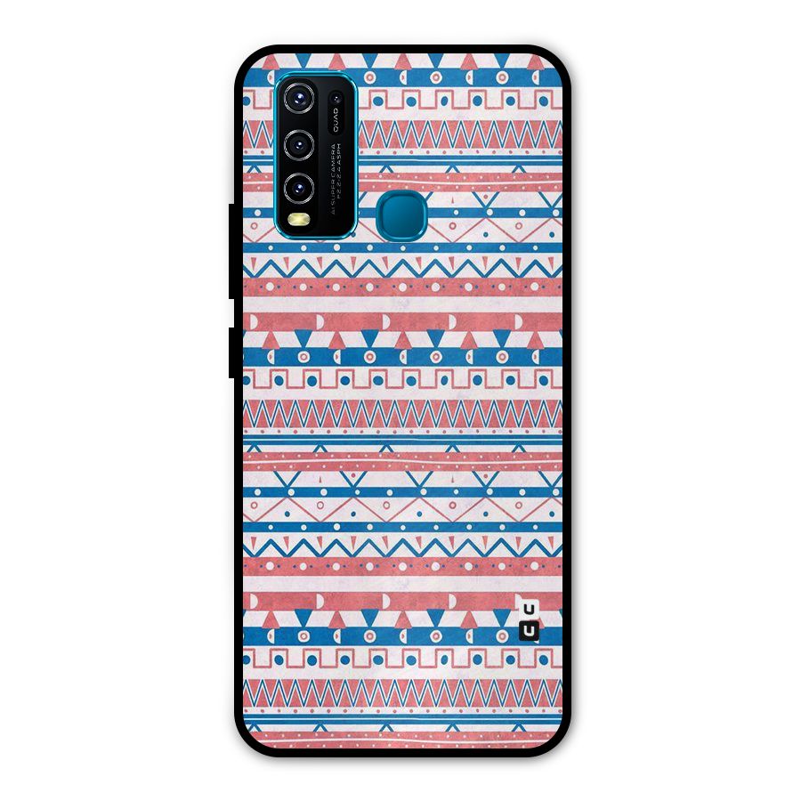 Seamless Ethnic Pattern Metal Back Case for Vivo Y50
