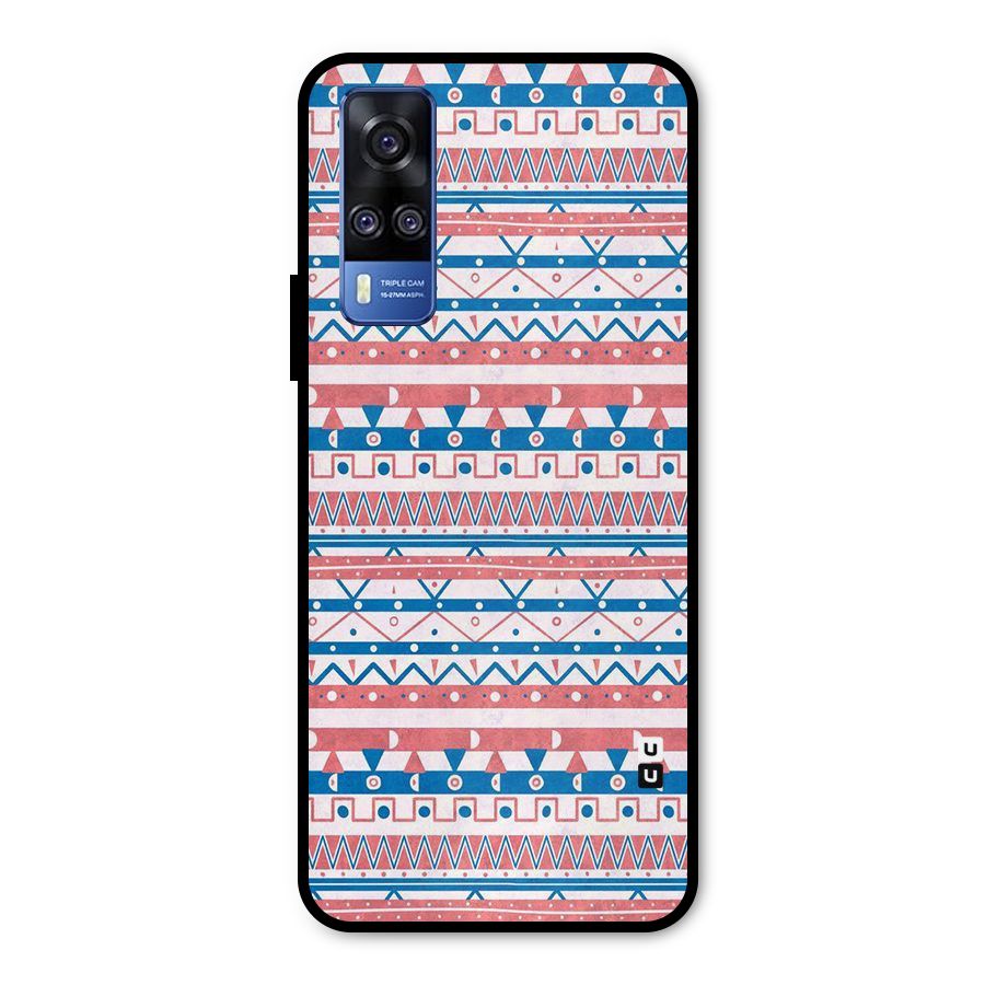 Seamless Ethnic Pattern Metal Back Case for Vivo Y51A