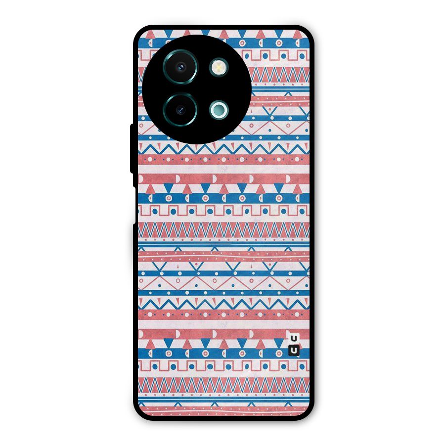 Seamless Ethnic Pattern Metal Back Case for Vivo Y58