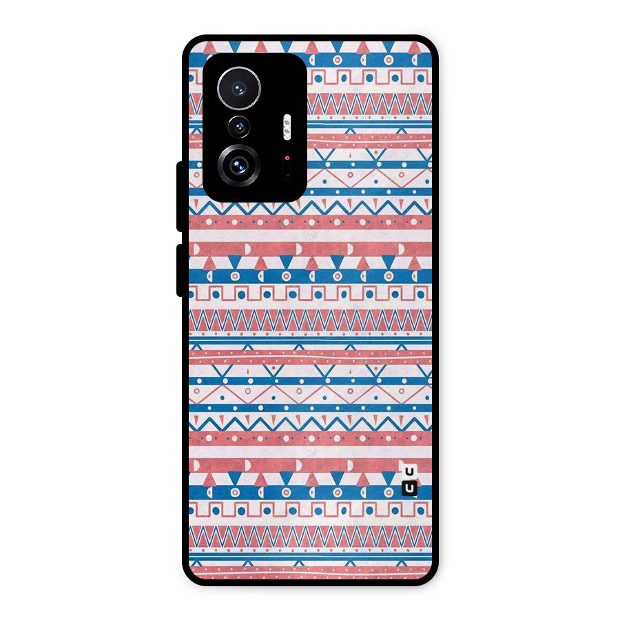Seamless Ethnic Pattern Metal Back Case for Xiaomi 11T Pro