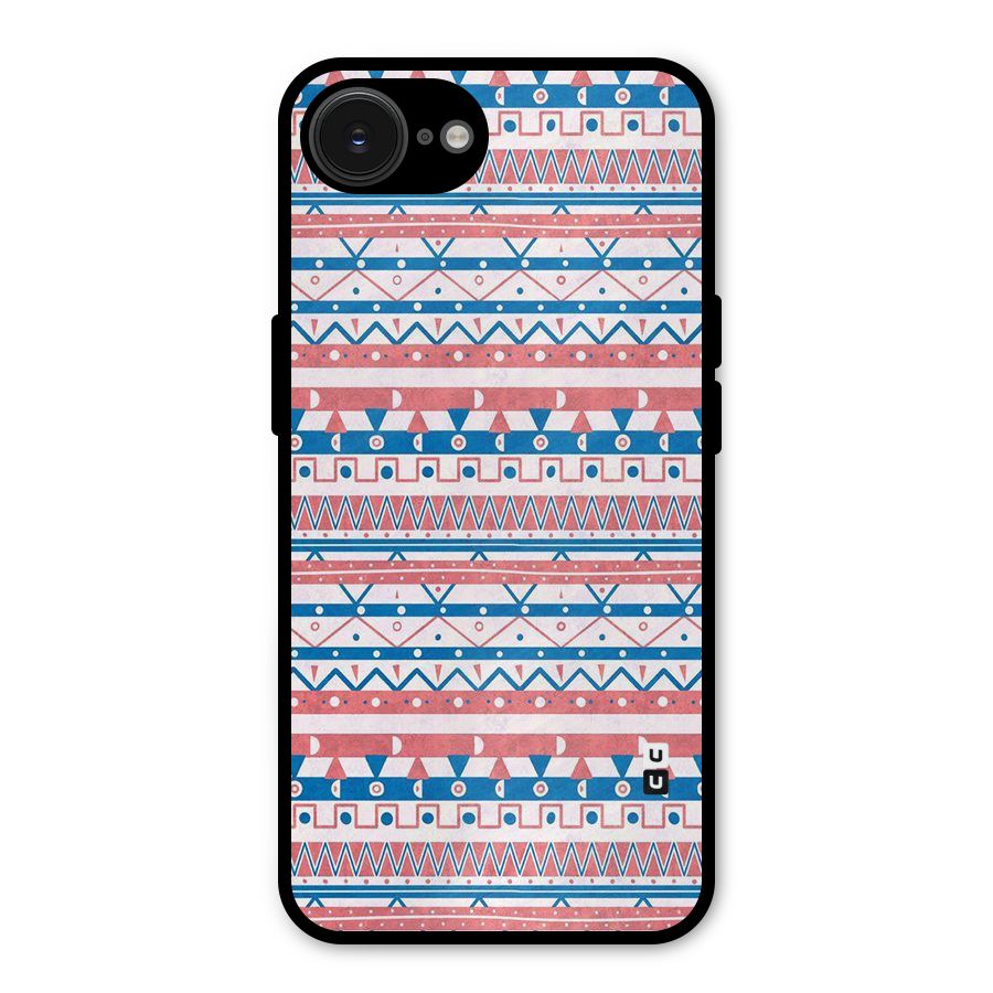 Seamless Ethnic Pattern Metal Back Case for iPhone 16e