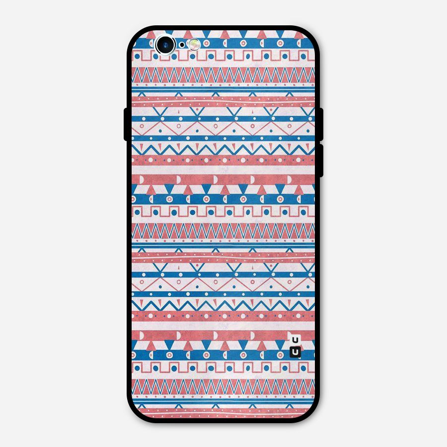 Seamless Ethnic Pattern Metal Back Case for iPhone 6 6s