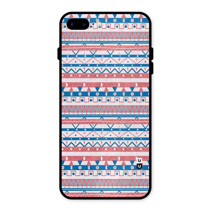Seamless Ethnic Pattern Metal Back Case for iPhone 8 Plus