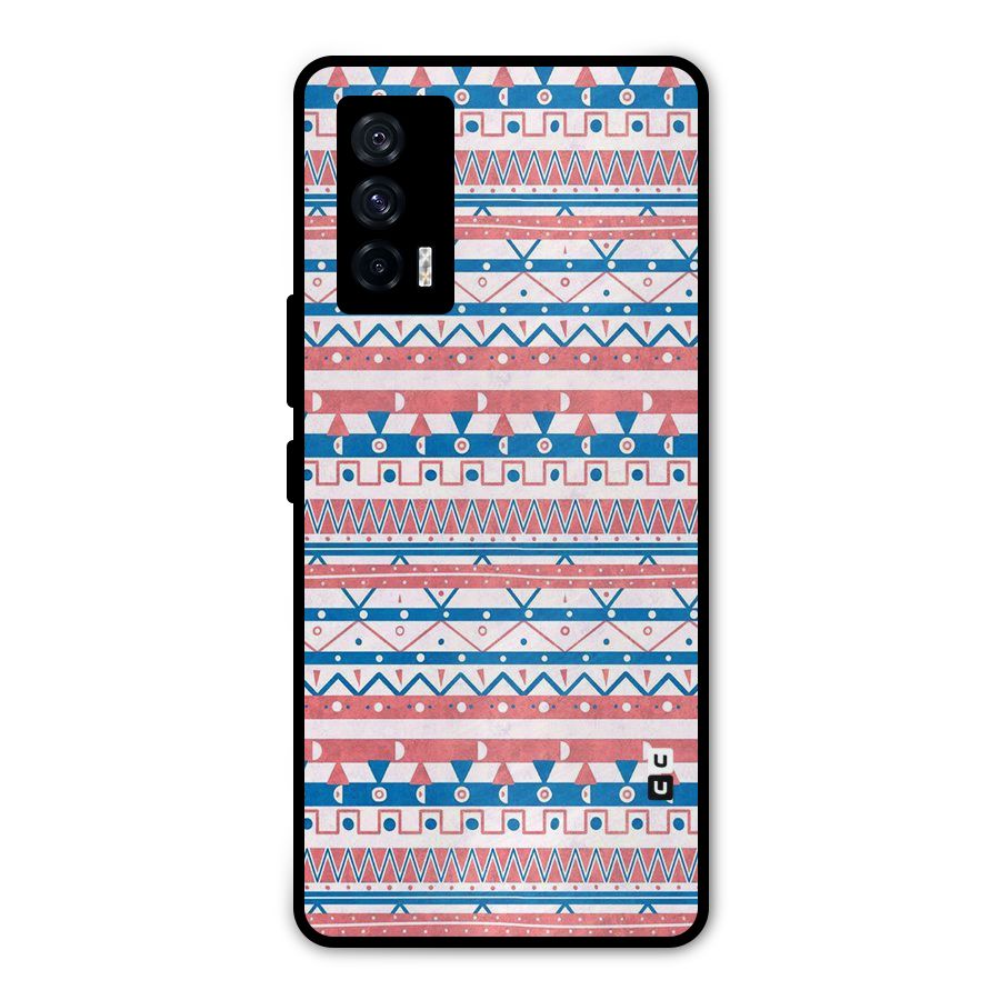 Seamless Ethnic Pattern Metal Back Case for iQOO 7 5G