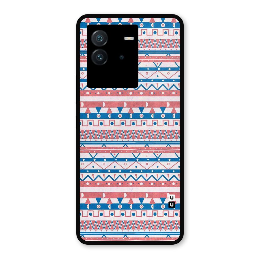 Seamless Ethnic Pattern Metal Back Case for iQOO Neo 6 5G