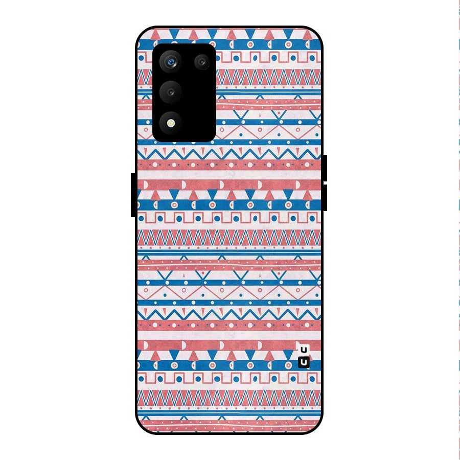 Seamless Ethnic Pattern Metal Back Case for realme 9 5G SE