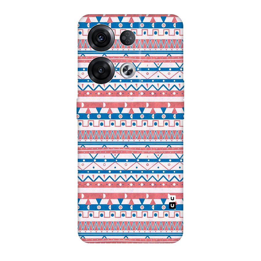 Seamless Ethnic Pattern Original Polycarbonate Back Case for Oppo Reno8 Pro 5G
