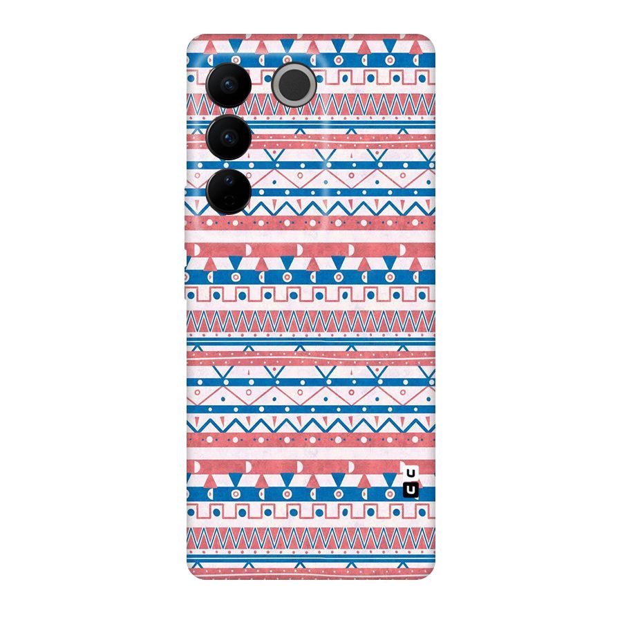 Seamless Ethnic Pattern Original Polycarbonate Back Case for Vivo V27