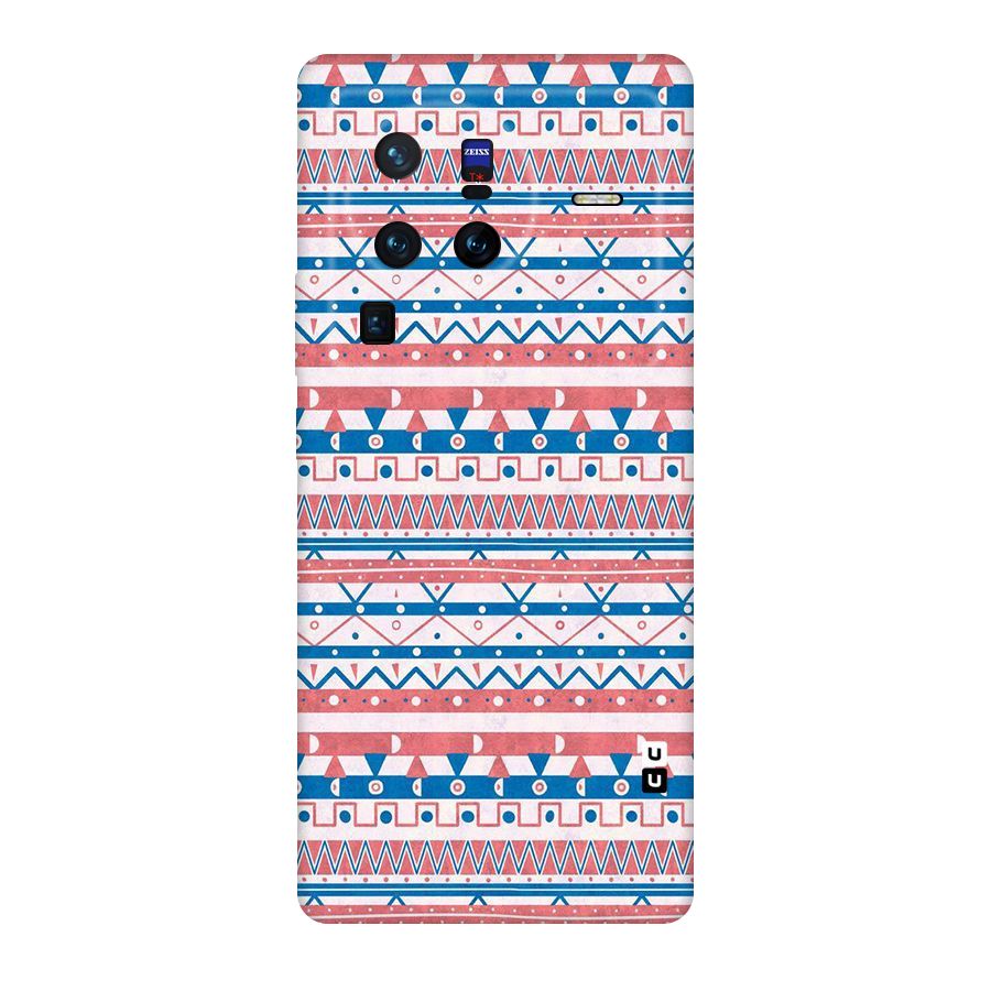 Seamless Ethnic Pattern Original Polycarbonate Back Case for Vivo X80