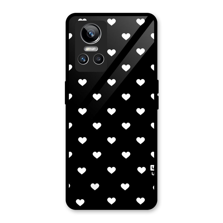Seamless Hearts Pattern Glass Back Case for Realme GT Neo 3