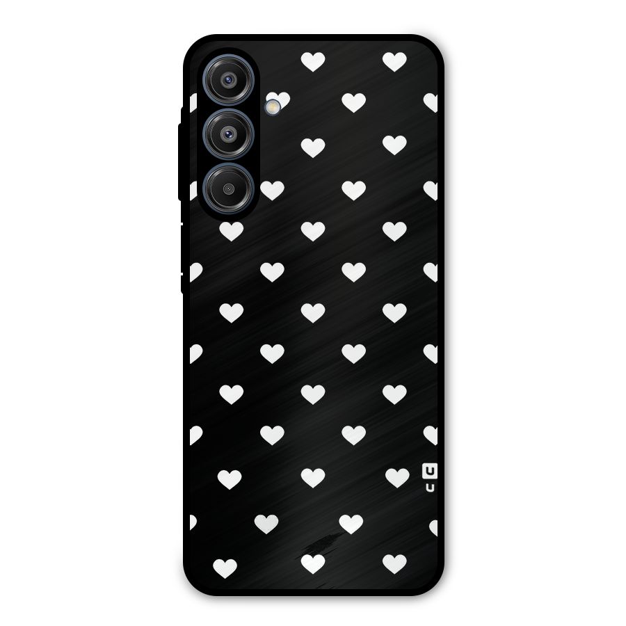 Seamless Hearts Pattern Metal Back Case for Galaxy A16 5G
