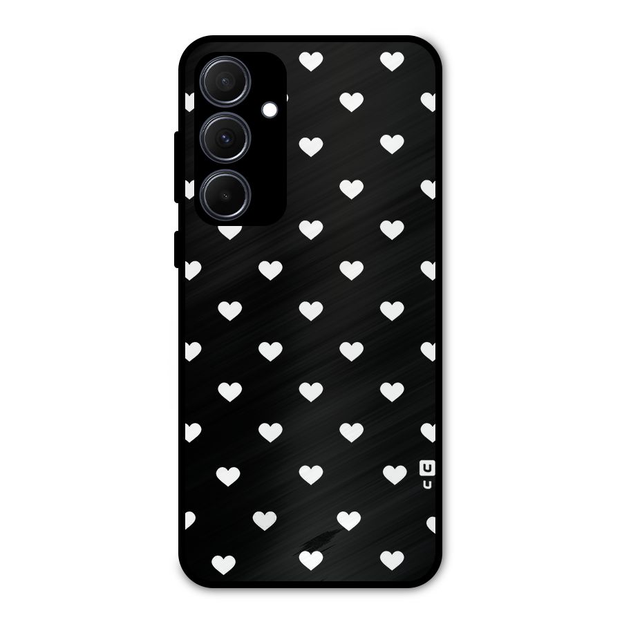 Seamless Hearts Pattern Metal Back Case for Galaxy A35
