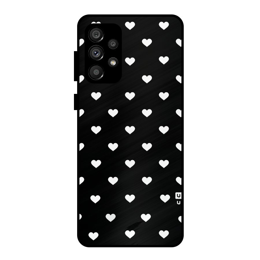 Seamless Hearts Pattern Metal Back Case for Galaxy A73 5G
