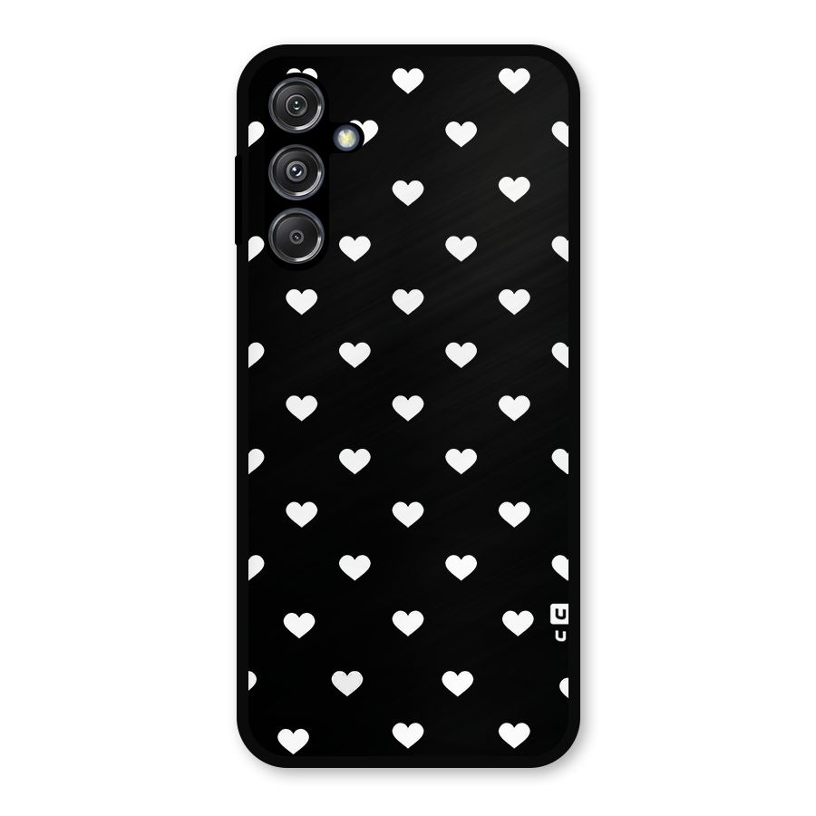 Seamless Hearts Pattern Metal Back Case for Galaxy M34 5G