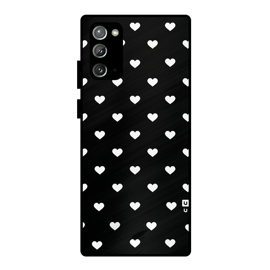 Seamless Hearts Pattern Metal Back Case for Galaxy Note 20