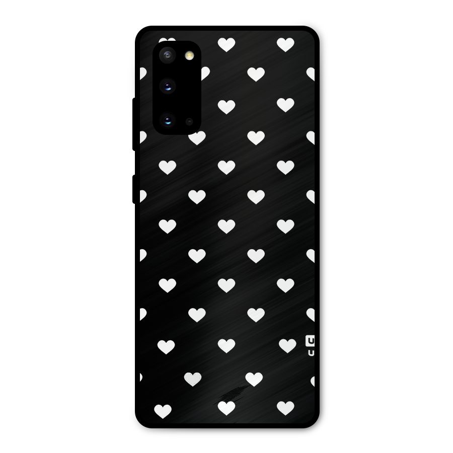Seamless Hearts Pattern Metal Back Case for Galaxy S20