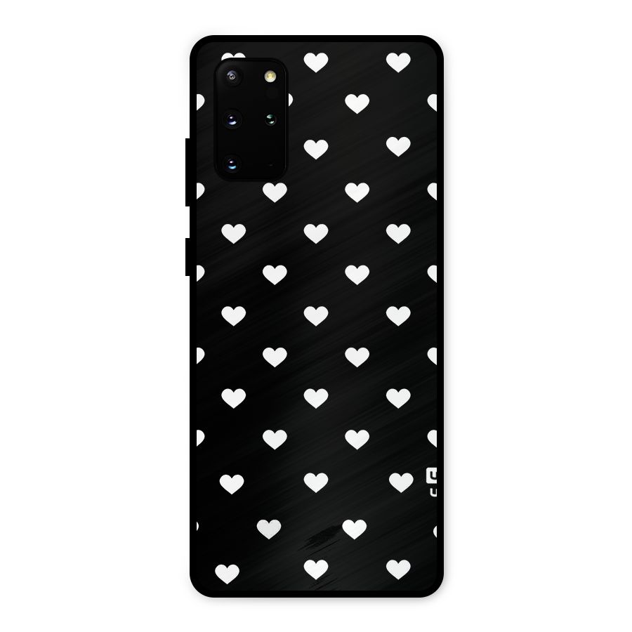 Seamless Hearts Pattern Metal Back Case for Galaxy S20 Plus
