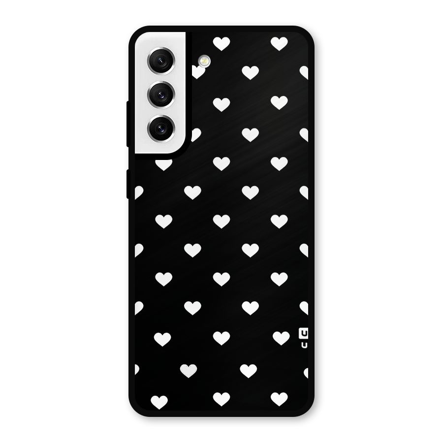Seamless Hearts Pattern Metal Back Case for Galaxy S21 FE 5G