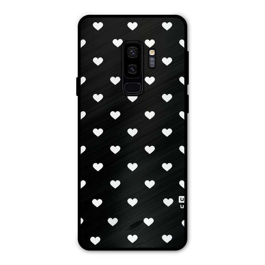 Seamless Hearts Pattern Metal Back Case for Galaxy S9 Plus