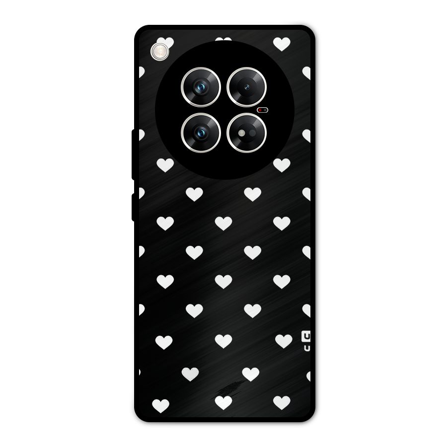Seamless Hearts Pattern Metal Back Case for Infinix Zero 40 5G