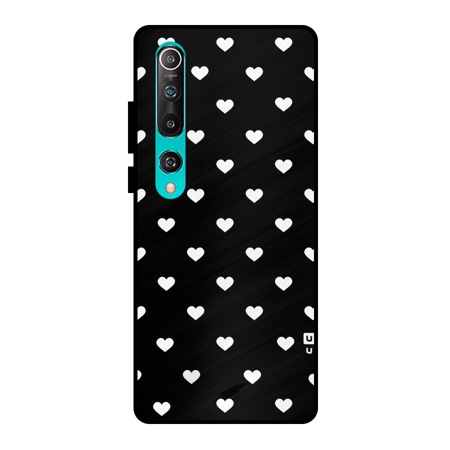 Seamless Hearts Pattern Metal Back Case for Mi 10