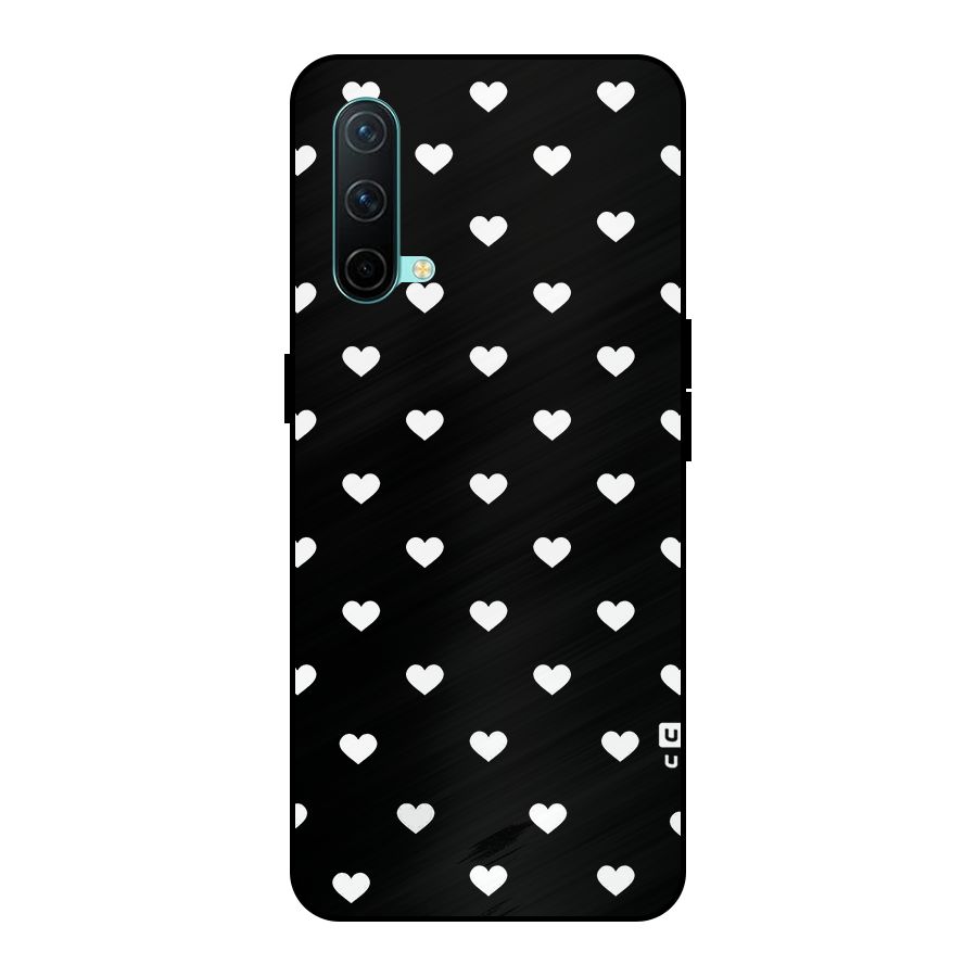 Seamless Hearts Pattern Metal Back Case for Nord CE 5g