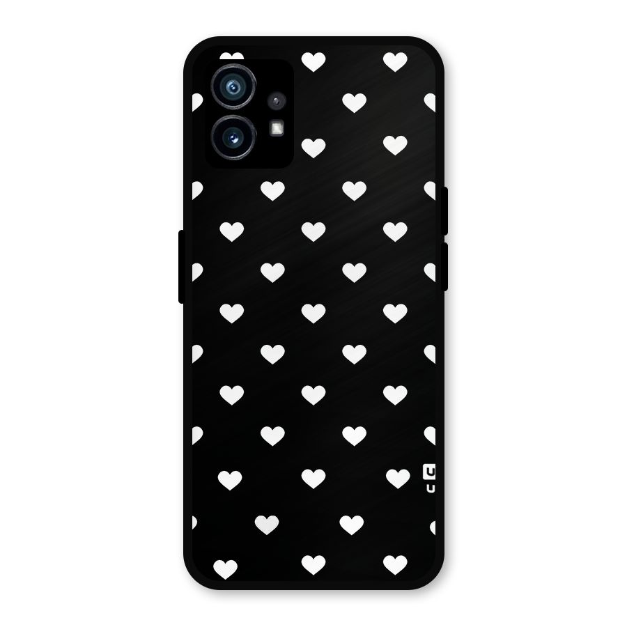 Seamless Hearts Pattern Metal Back Case for Nothing Phone 1