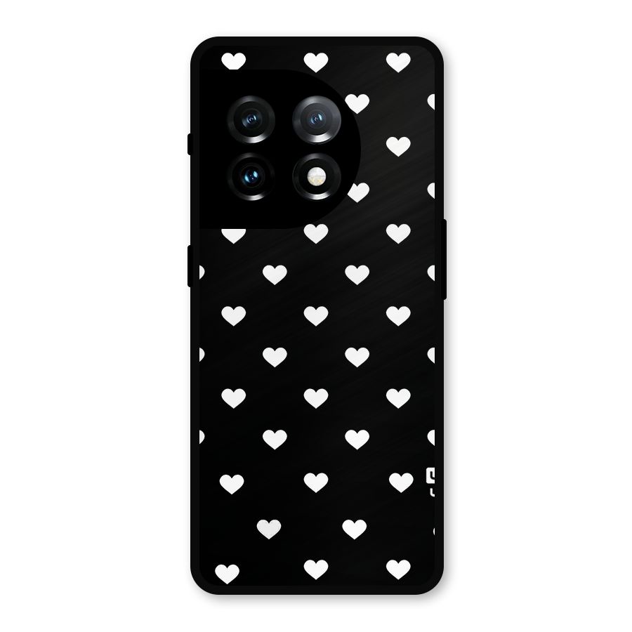 Seamless Hearts Pattern Metal Back Case for OnePlus 11