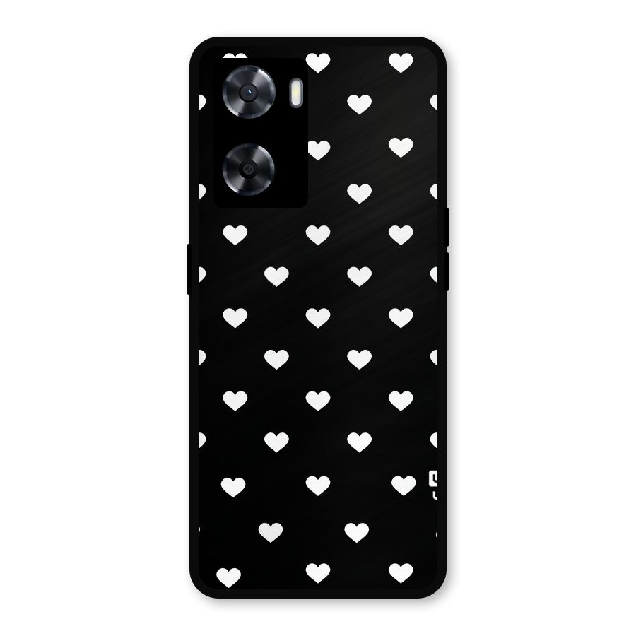 Seamless Hearts Pattern Metal Back Case for Oppo A77