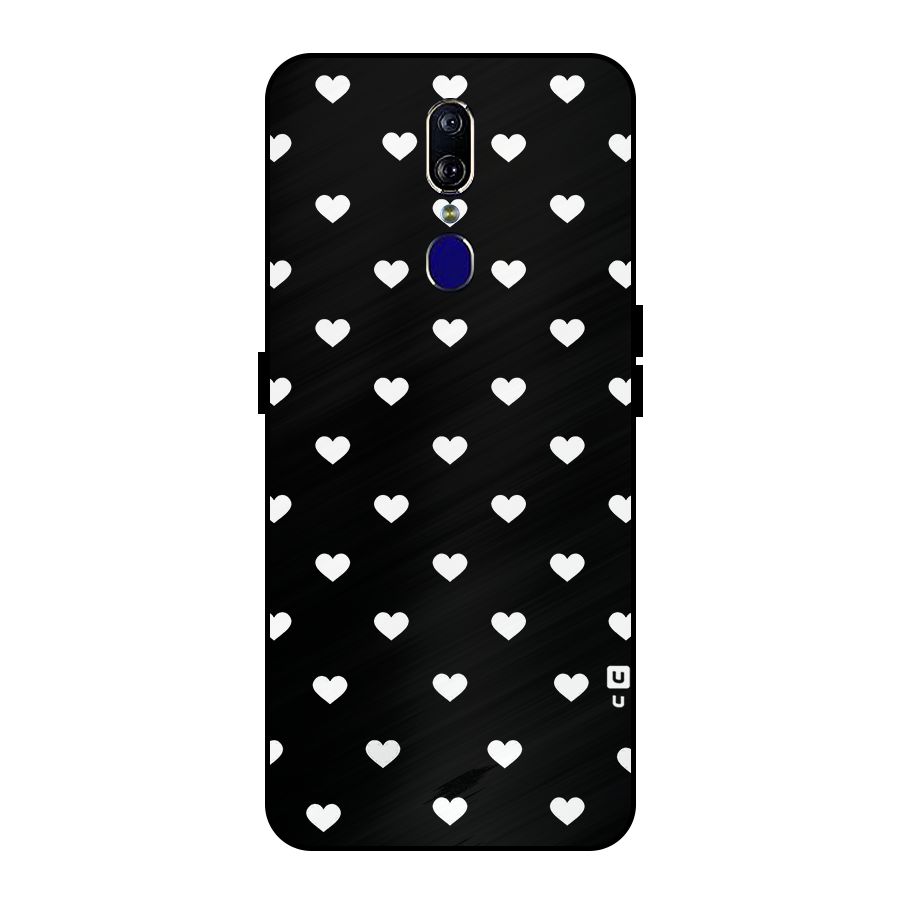 Seamless Hearts Pattern Metal Back Case for Oppo F11