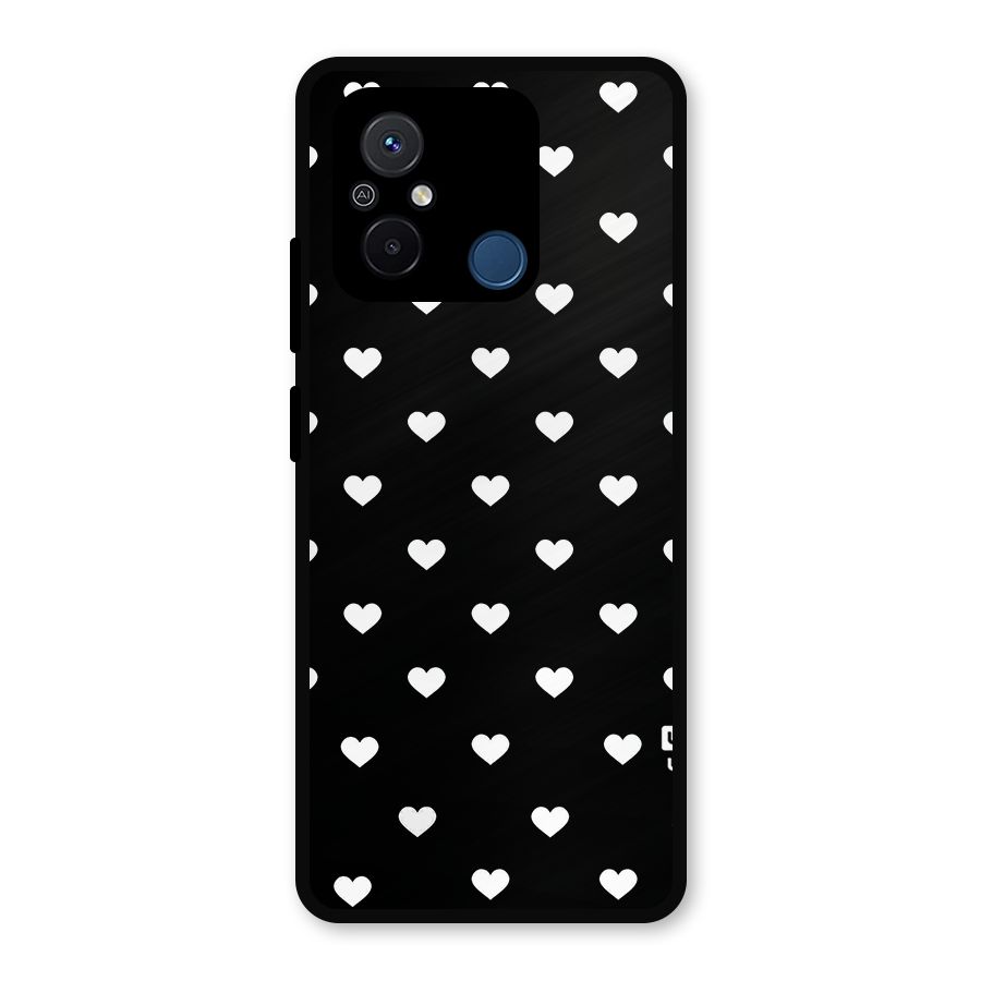 Seamless Hearts Pattern Metal Back Case for Poco C55