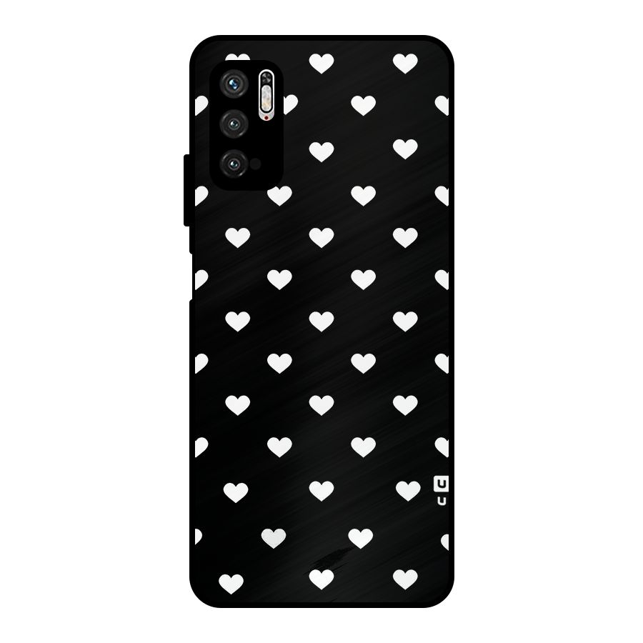 Seamless Hearts Pattern Metal Back Case for Poco M3 Pro 5G