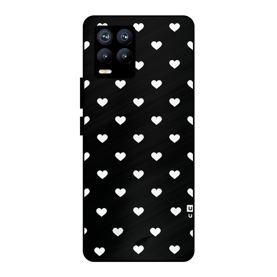 Seamless Hearts Pattern Metal Back Case for Realme 8